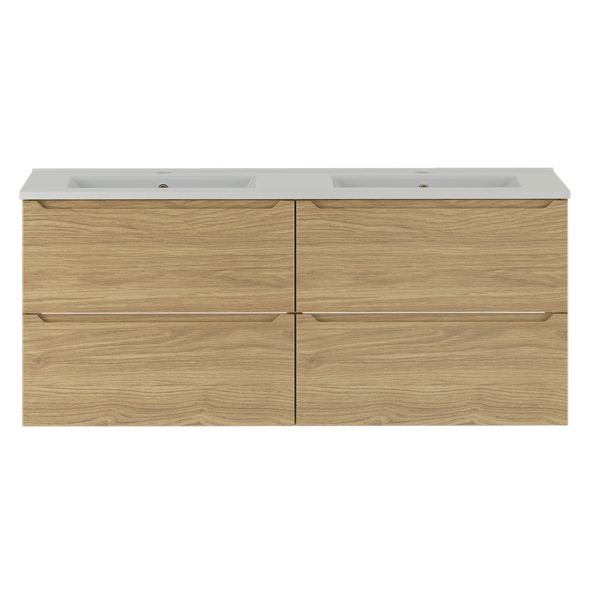Meuble double vasque encastrée 120cm Viggo Bois - vue 2