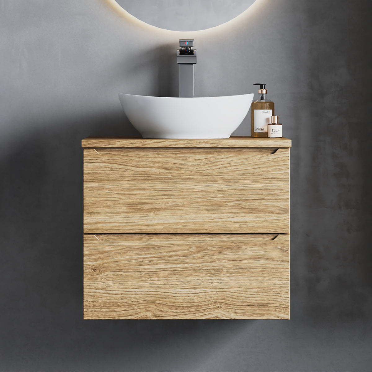 Meuble sous-vasque 60cm Viggo Bois - vue 5