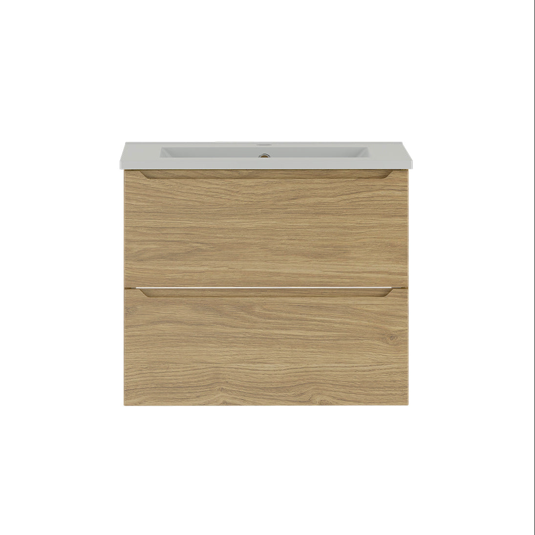 Meuble simple vasque encastrée 60cm Viggo Bois - vue 2