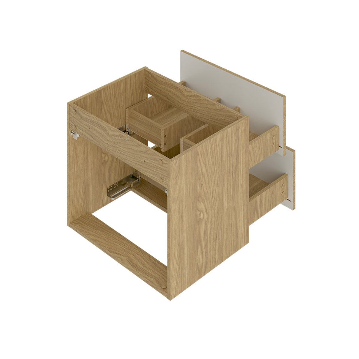 Meuble sous-vasque 60cm Viggo Bois - vue 4