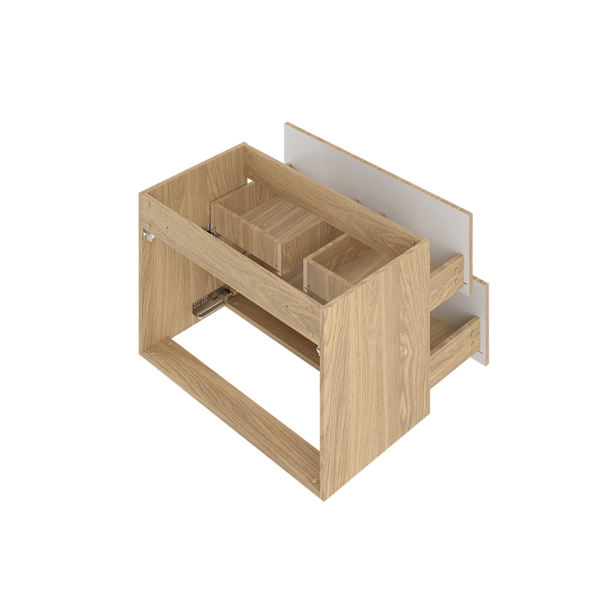 Meuble sous-vasque 80cm Viggo Bois - vue 4