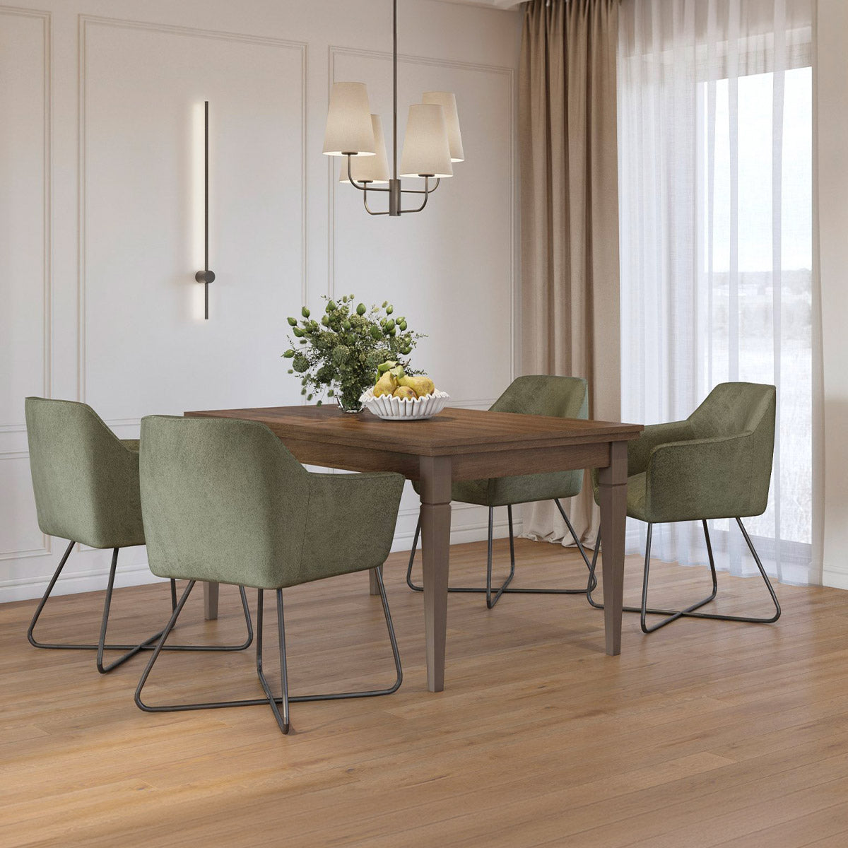 Table à manger extensible 6 à 8 places Martin Bois