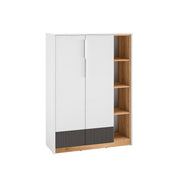 Armoire basse 2 portes 1 tiroir Ronan Blanc