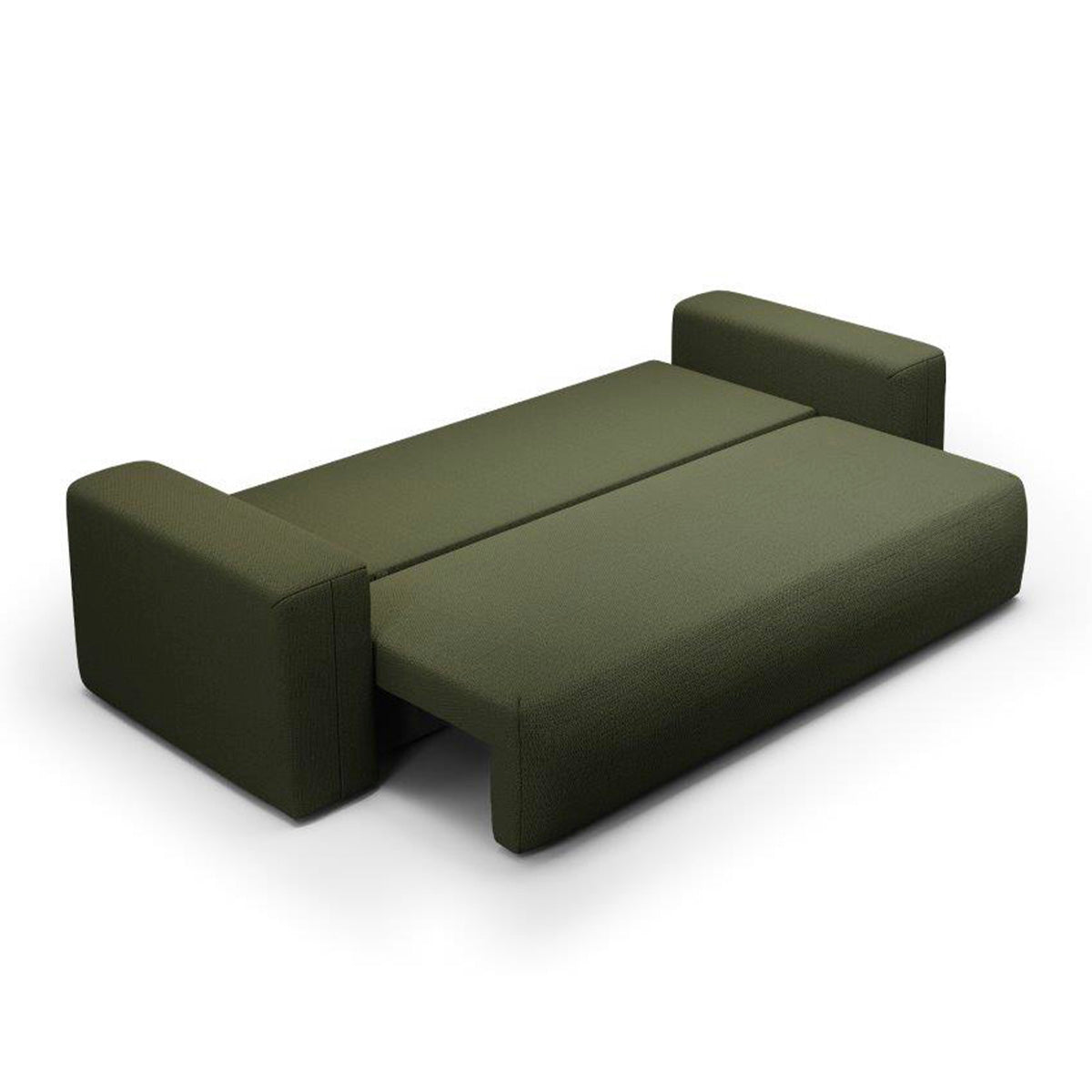 Canapé convertible 3 places coffre Bliss Vert Sapin