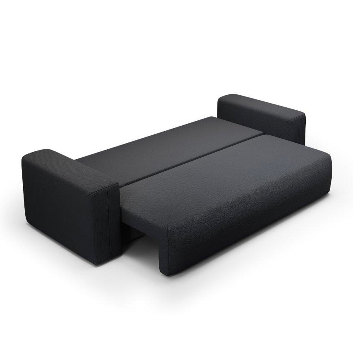Canapé convertible 3 places coffre Bliss Gris foncé