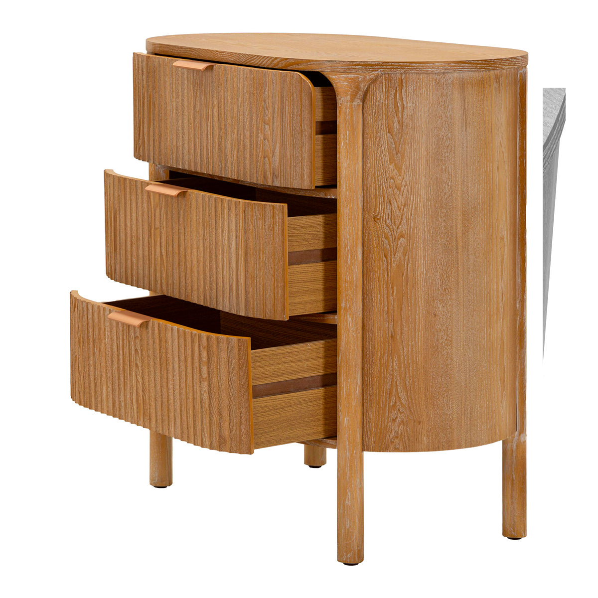 Commode 3 tiroirs Ernesto Bois de sapin - vue 4