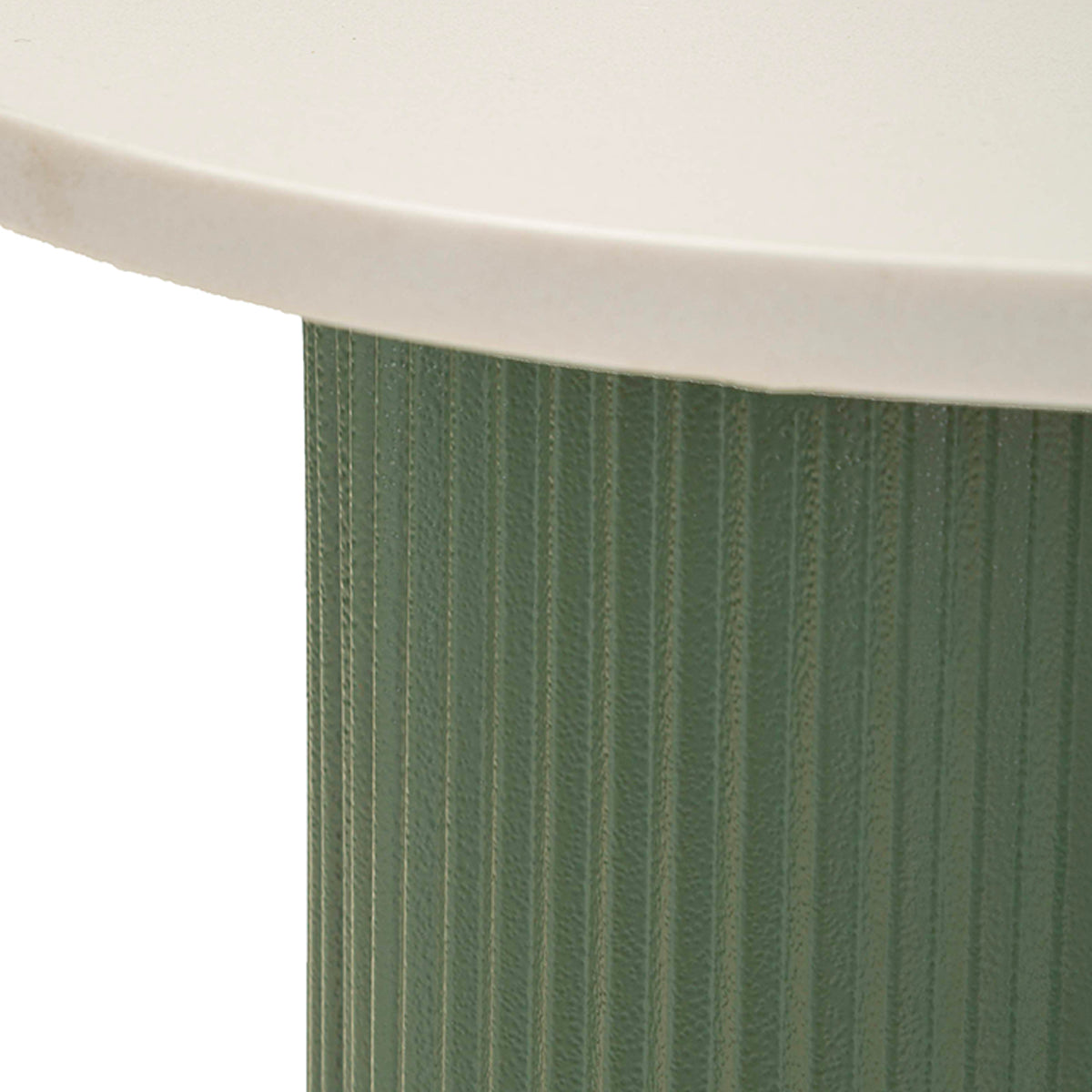Bout de canapé 40 cm effet marbre Frieda Vert et Blanc - vue 5