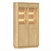 Vaisselier 2 portes LED incluse Halina Bois