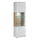 Vitrine 1 porte avec LED Jules Blanc et Bois
