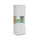 Vitrine murale 1 porte avec LED Jules Blanc et Bois