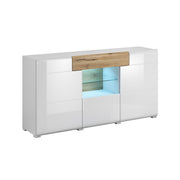 Buffet 3 portes 1 tiroir Jules Blanc et Bois