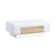 Table basse 1 tiroir Jules Blanc et Bois