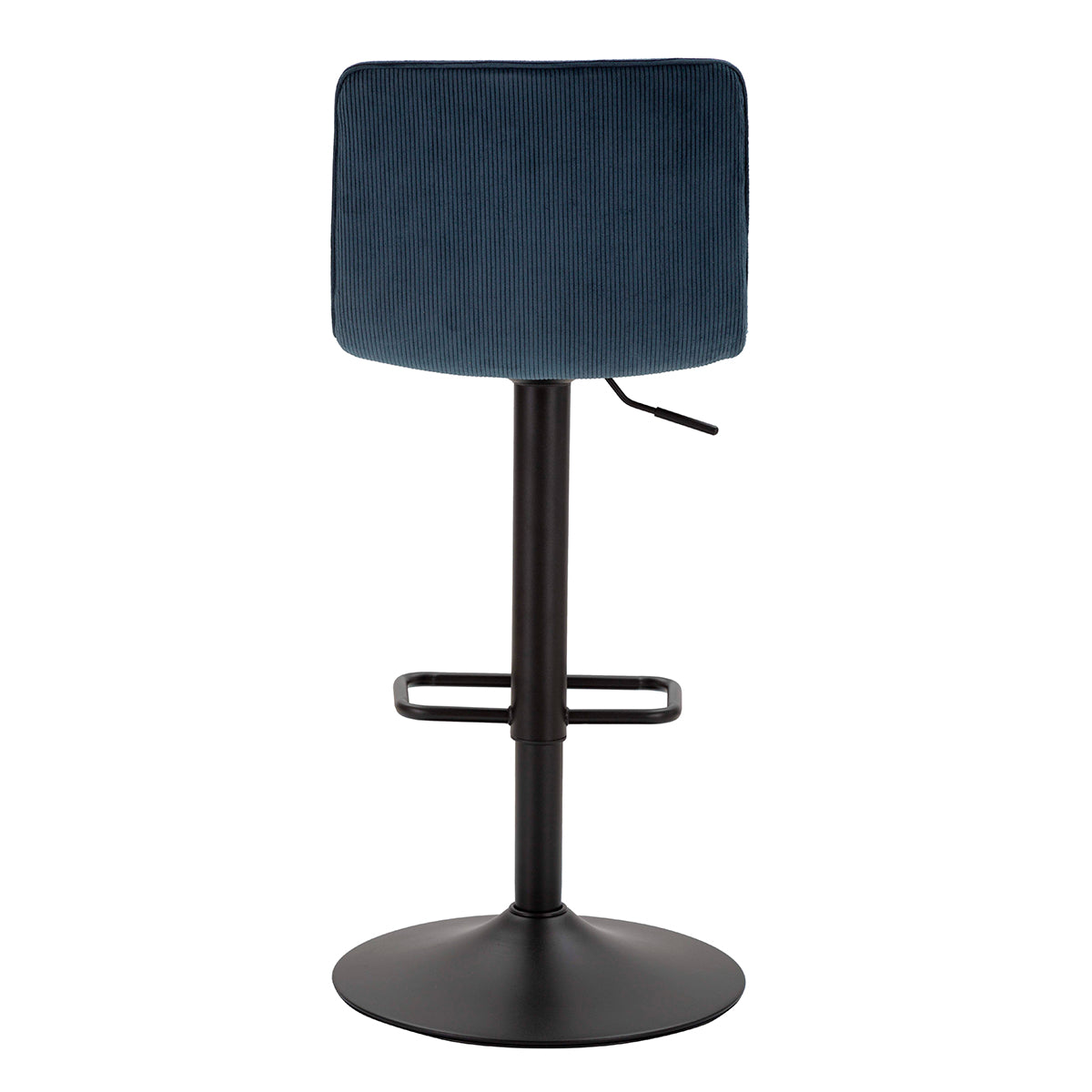 Lot de 2 tabourets de bar réglables de 61 à 83 cm en tissu et métal Mason Bleu et Noir - vue 7