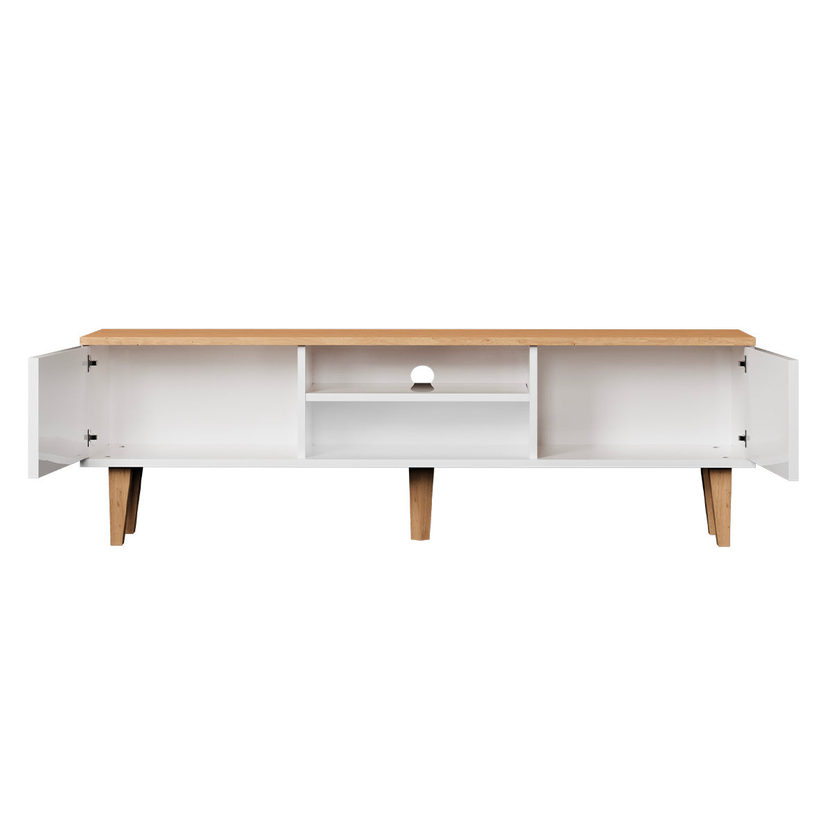 Meuble TV 160 cm Denver - Blanc