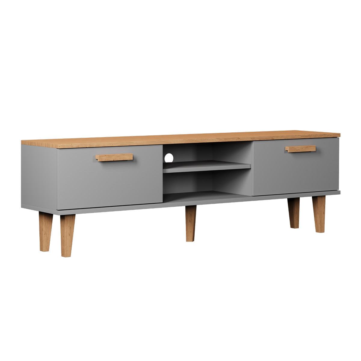 Meuble TV 160 cm Denver - Gris