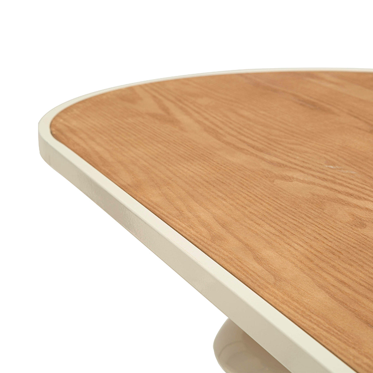 Console en métal Noléa Crème et Bois - vue 6