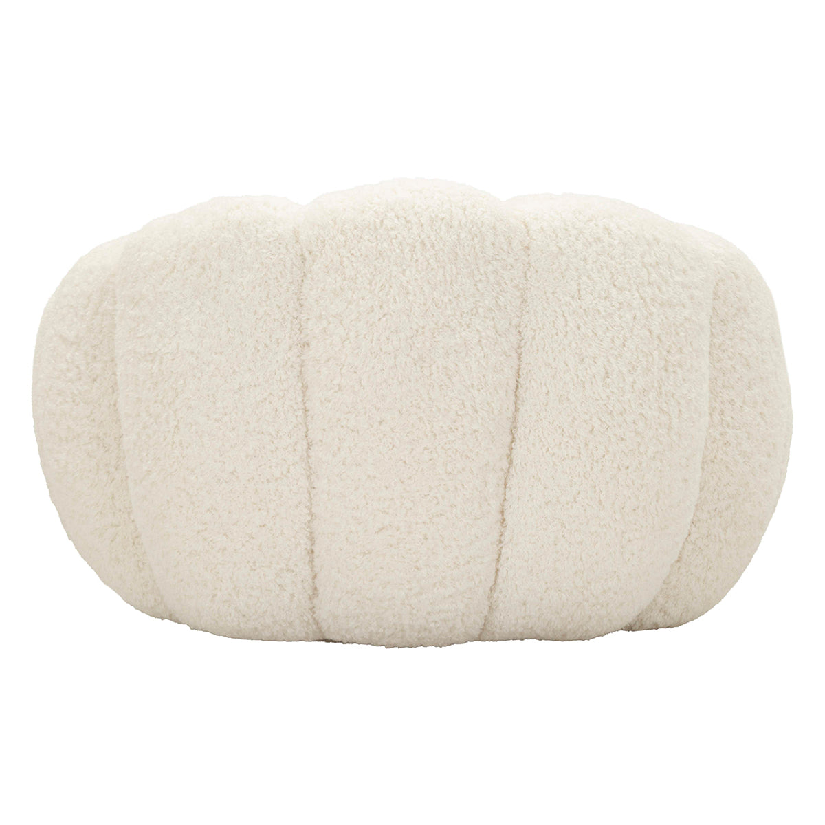 Fauteuil Ophélie tissu bouclette Blanc - vue 6