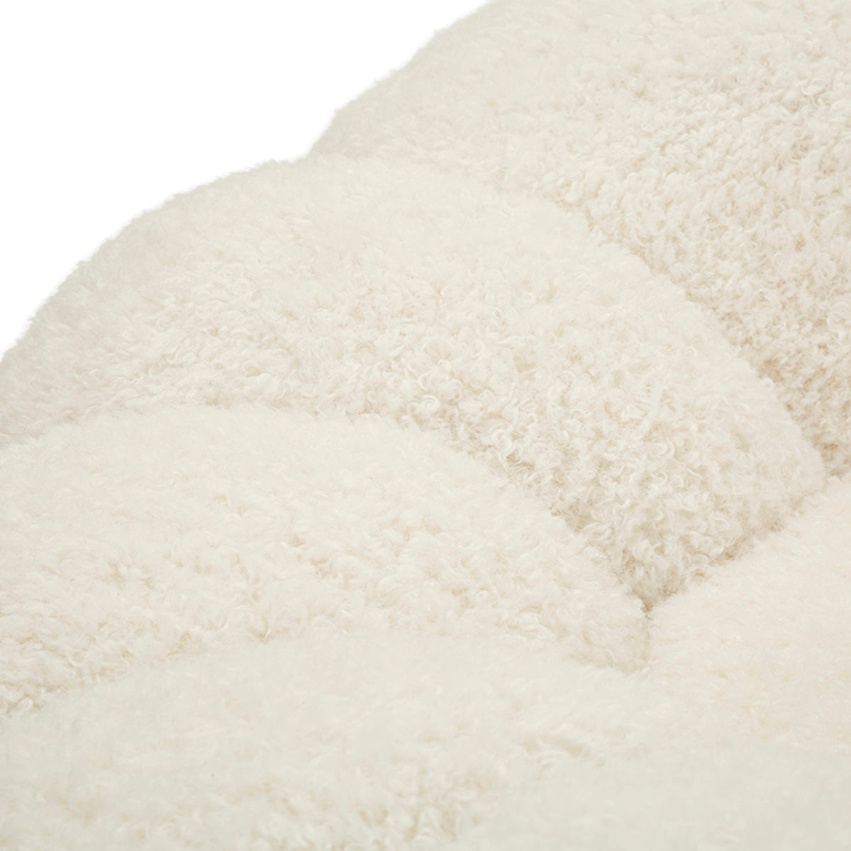 Fauteuil Ophélie tissu bouclette Blanc - vue 7