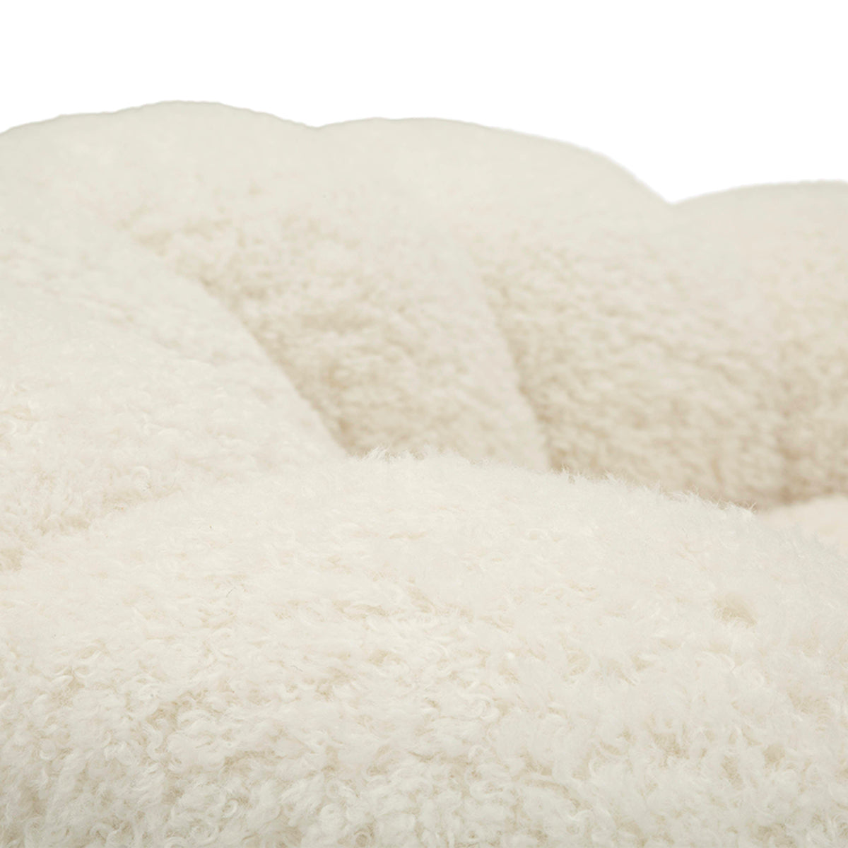Fauteuil Ophélie tissu bouclette Blanc - vue 10