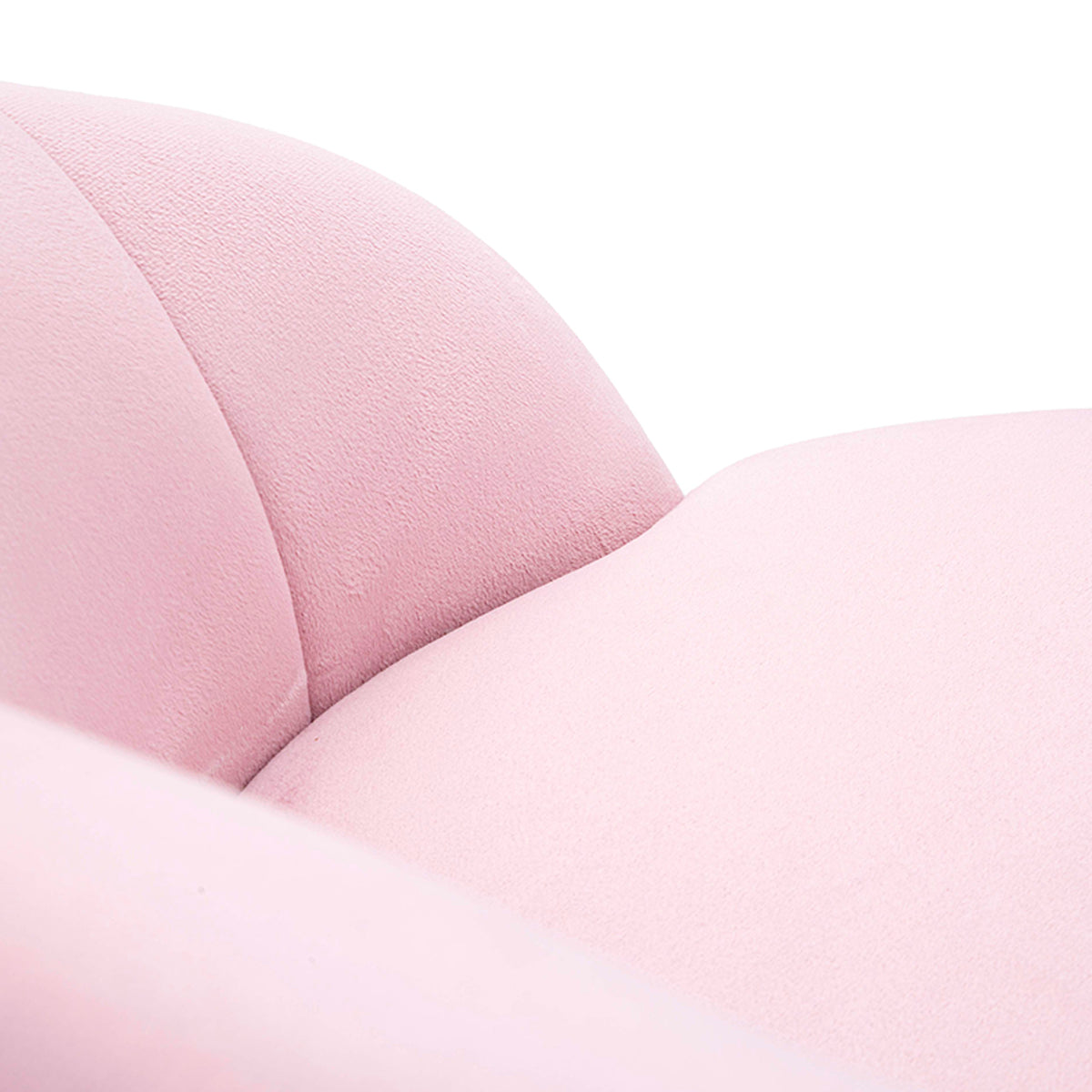 Chaise de bar fixe 80 cm en tissus Sirena Rose - vue 8