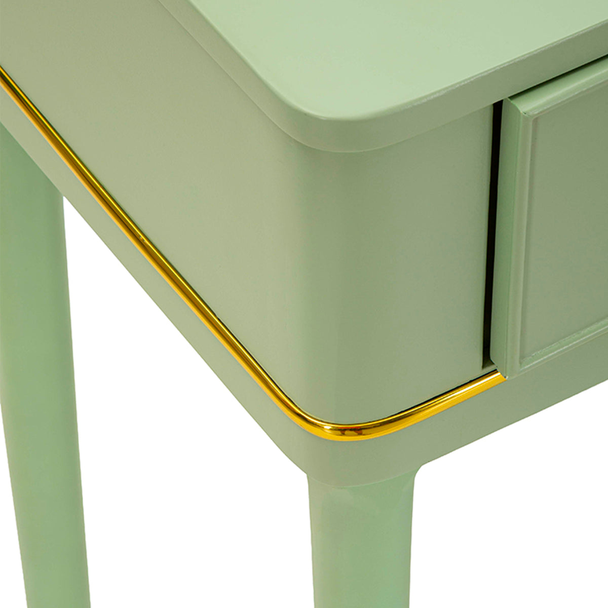 Console 2 tiroirs Suzanne Vert - vue 7