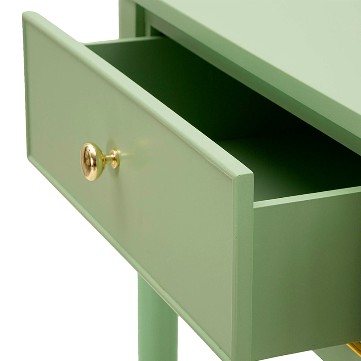 Console 2 tiroirs Suzanne Vert - vue 8