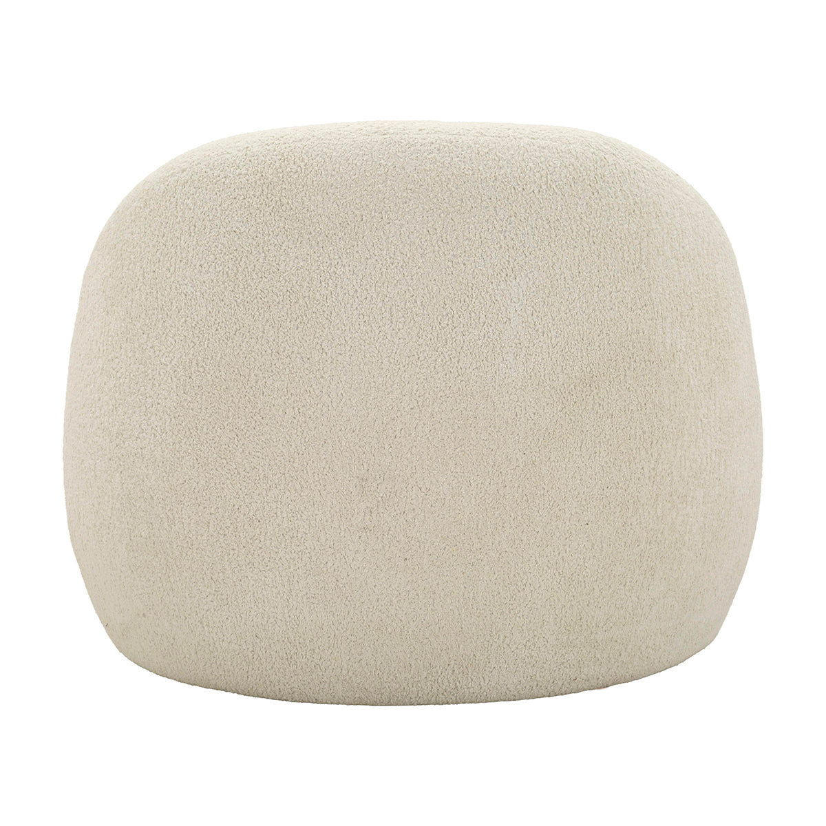 Fauteuil Tayla tissu bouclette Blanc cassé - vue 6