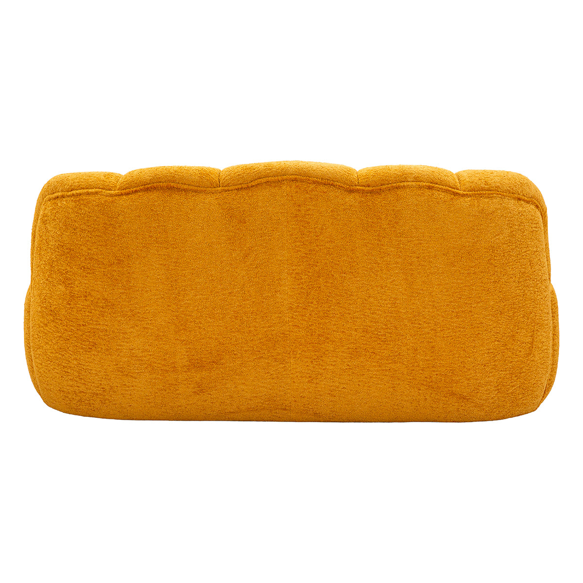 Canapé 2 places Tayla tissu bouclette Jaune moutarde - vue 6