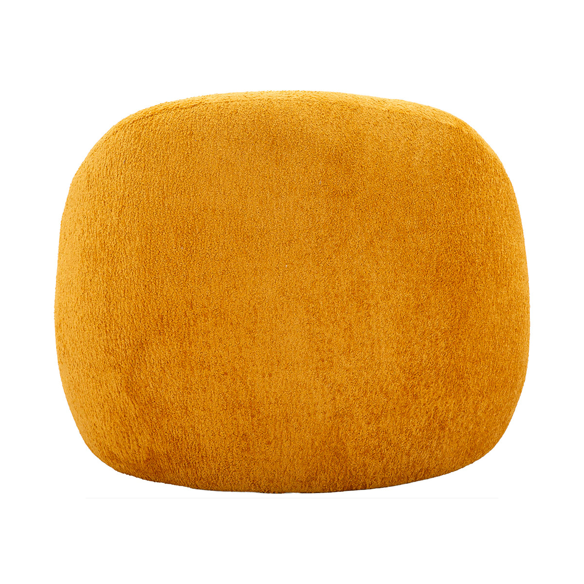 Fauteuil Tayla tissu bouclette Jaune moutarde - vue 5