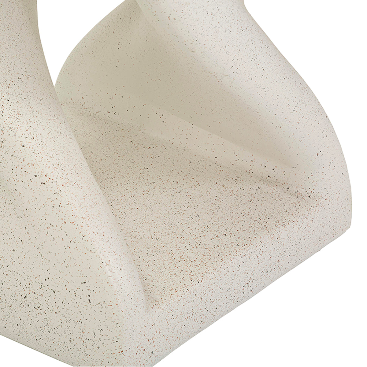 Bout de canapé 34 cm effet pierre Terraza Crème - vue 5