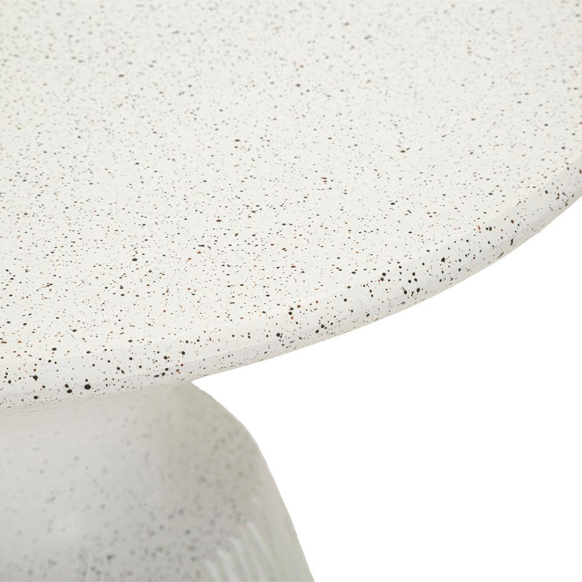 Bout de canapé 40 cm effet pierre Terraza Crème - vue 4