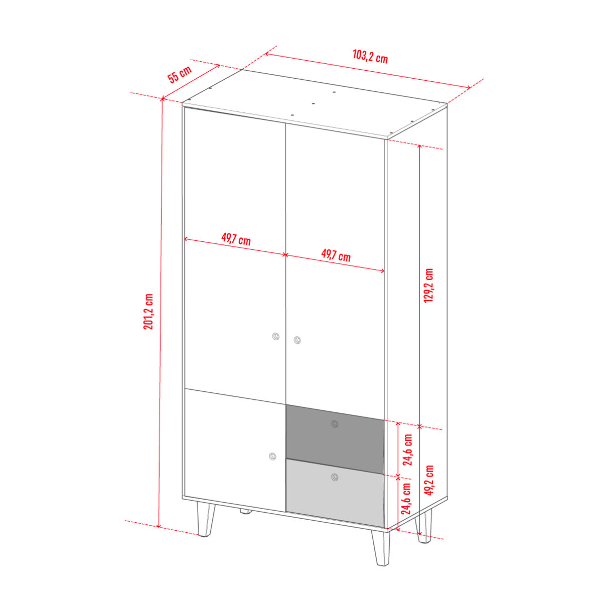 Armoire Vox Concept Bleu