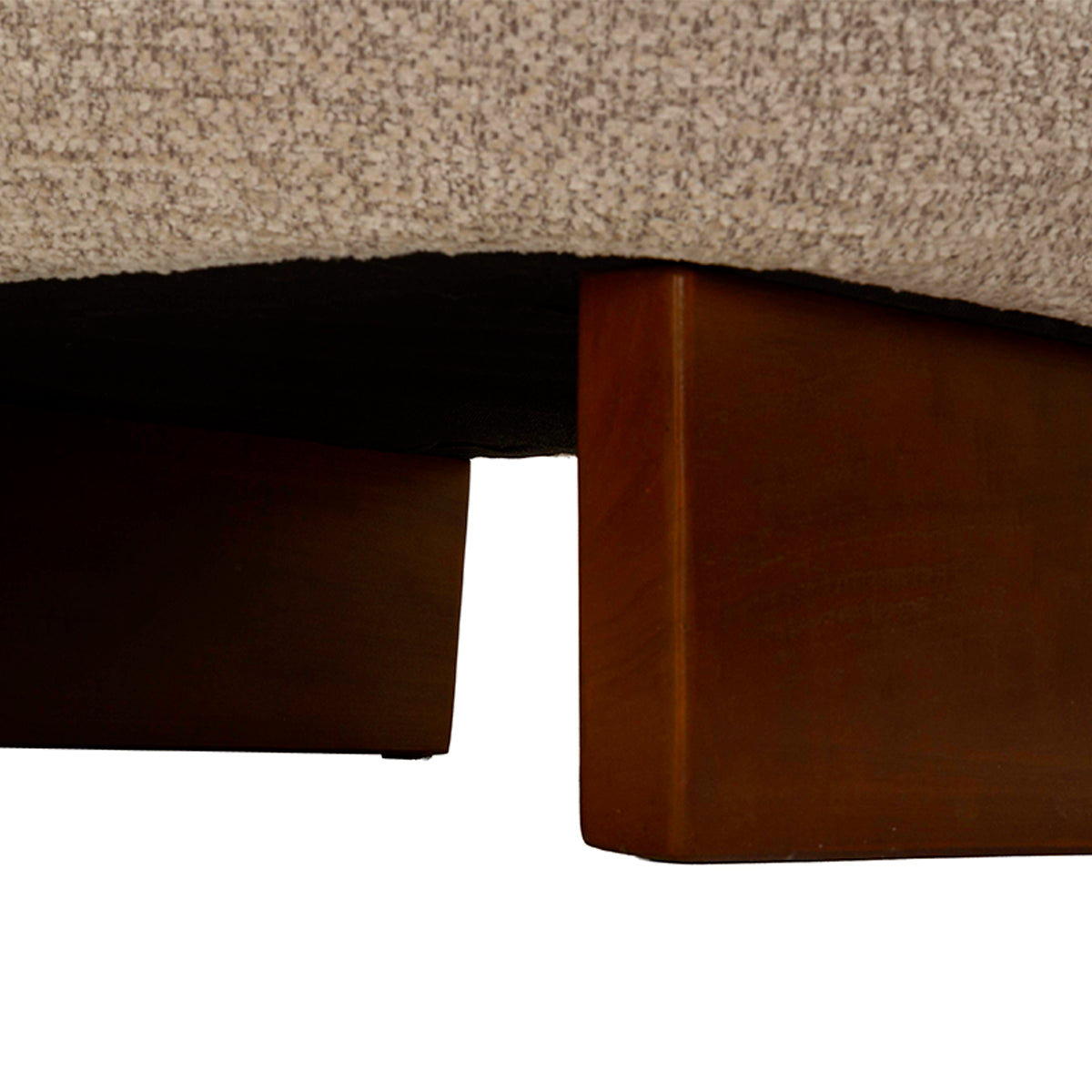 Fauteuil Yumé tissu bouclette Taupe - vue 9