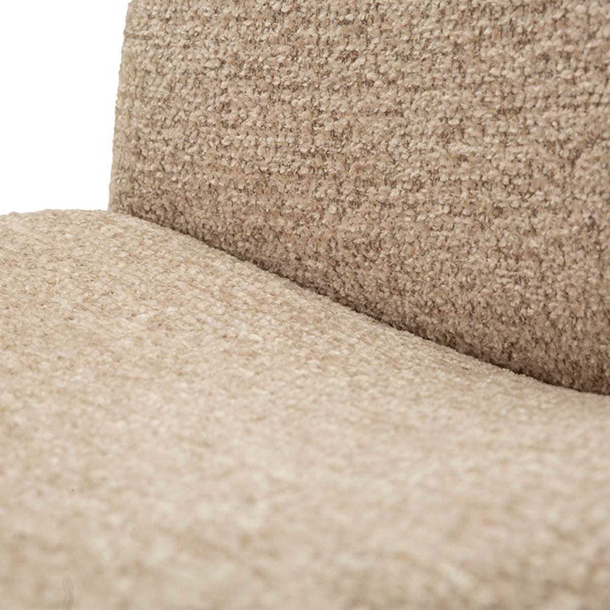 Fauteuil Yumé tissu bouclette Taupe - vue 10
