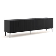 Meuble TV 4 portes 200 cm Philaé Noir