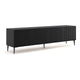Meuble TV 4 portes 200 cm Philaé Noir