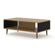 Table basse 90 cm Philaé Bois et Noir