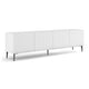 Meuble TV 4 portes 200 cm Philaé Blanc