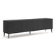Meuble TV 4 portes 200 cm Philaé Noir