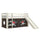 Lit Mi-Hauteur 90x200 Toboggan sommier inclus housse Pirate Vipack Pino Blanc
