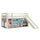Lit Mi-Hauteur 90x200 Toboggan sommier inclus housse Pet Shop Vipack Pino Blanc