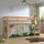 Lit Mi-Hauteur 90x200 sommier inclus housse Dino Vipack Pino Bois