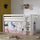 Lit Mi-Hauteur 90x200 sommier inclus housse Fairy Vipack Pino Blanc