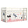 Lit Mi-Hauteur 90x200 sommier inclus housse Fairy Vipack Pino Blanc