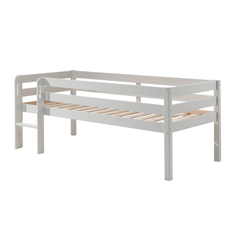 Lit mi-hauteur 90x200 sommier et tiroirs inclus Vipack Pino Blanc - vue 2