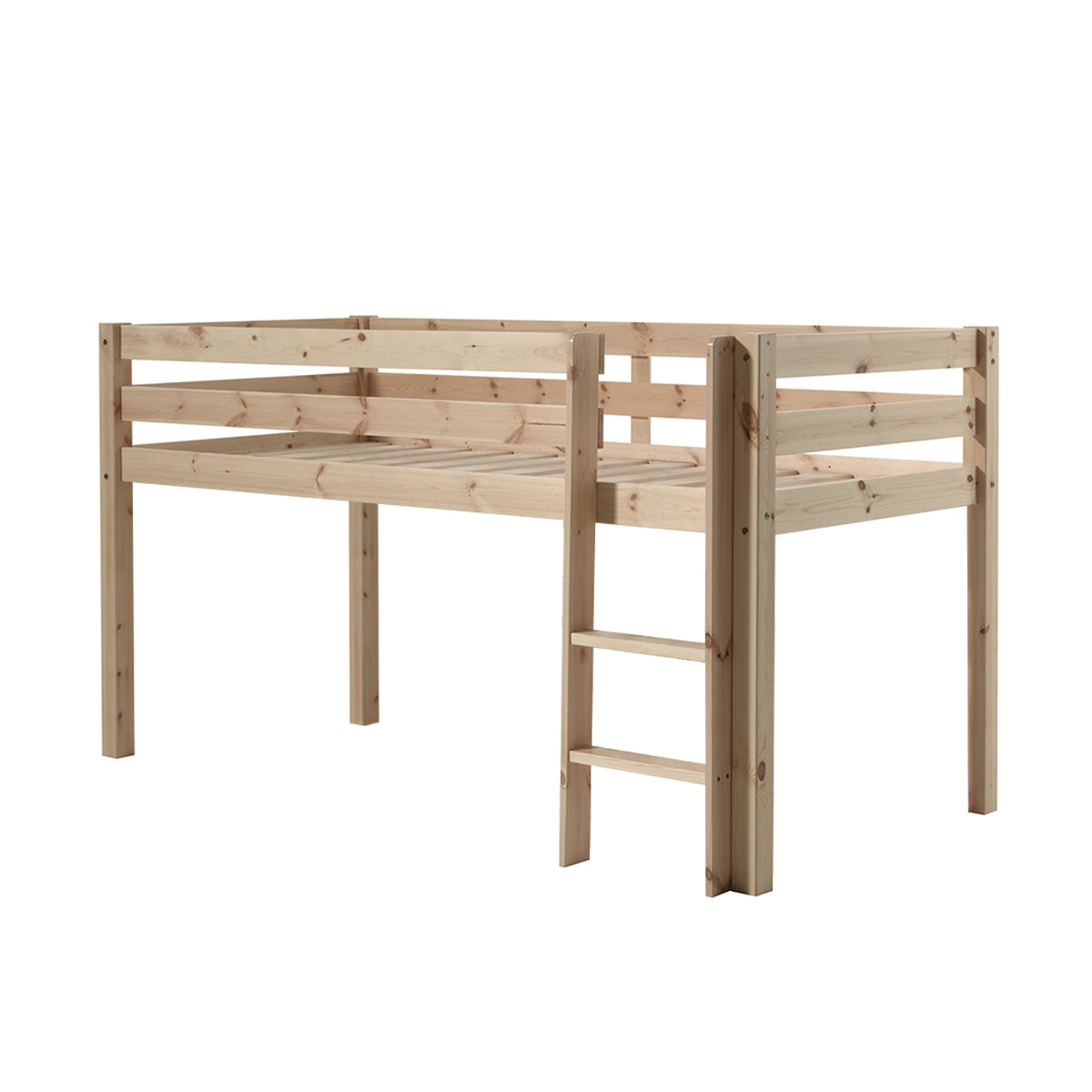 Lit Mi-Hauteur 90x200 Sommier Inclus Vipack Pino - Bois