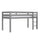 Lit Mi-Hauteur 90x200 Sommier Inclus Vipack Pino Gris