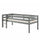 Lit mi-hauteur 90x200 sommier inclus Vipack Pino Gris