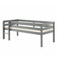 Lit mi-hauteur 90x200 sommier inclus Vipack Pino Gris