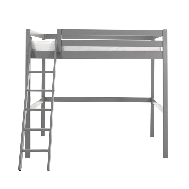 Lit Mezzanine 140x200 Sommier Inclus Vipack Pino Gris - vue 3